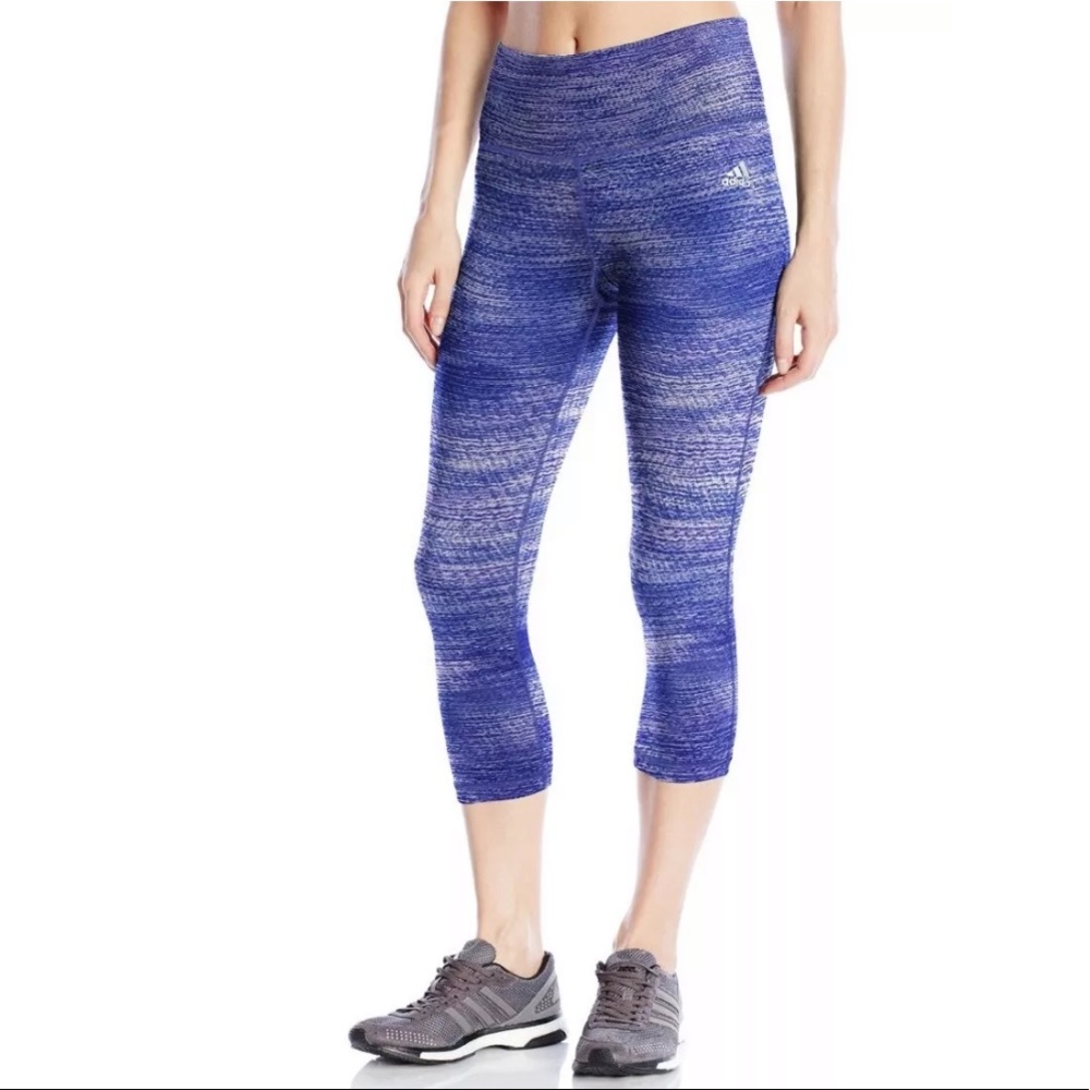 Adidas Yoga Active Capris Tights Pants Purple XL